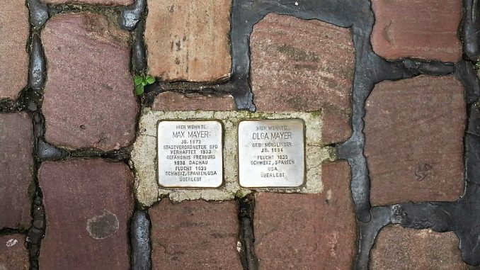1280px-Freiburg,_Germany_Stolperstein_for_Max_and_Olga_Mayer,_June_2013
